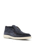 tonal-stitching leather loafers
